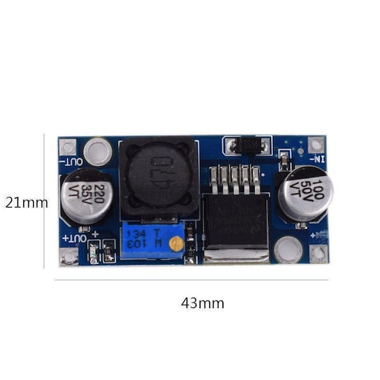 Haitronic Converter DC/DC Step-Down with Input Voltage 7-35V and Output Voltage 1.25-30V 3A (HR0362)