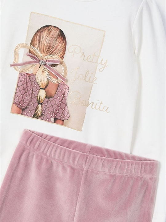 Mayoral Kinder Set mit Leggings Winter 2Stück Rosa