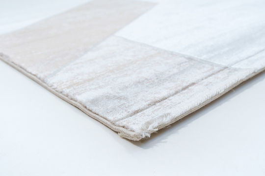 Ezzo Asti E084ah9 Teppich Rechteckig Synthetisch,Polyester/Cotton/Leather Beige