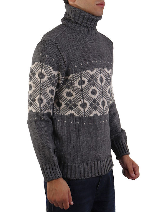 Paul & Shark Men's Long Sleeve Sweater grey-white