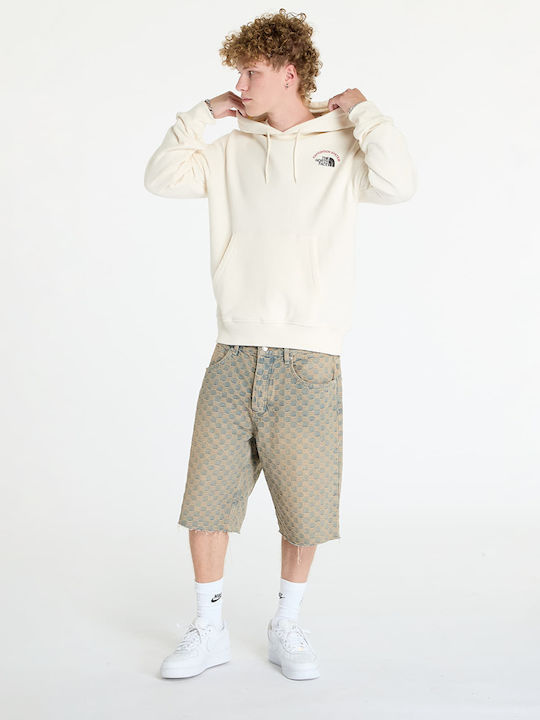 Sweatshirt with Hood White Dune
