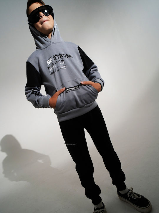 Kids Sweatpants Set Grey 2pcs