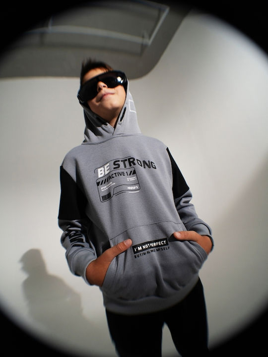 Kids Sweatpants Set Grey 2pcs
