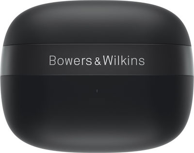 Bowers & Wilkins Pi8 In-Ear Bluetooth-Freisprecheinrichtung Kopfhörer mit Schweißresistenz und Ladeetui Anthracite Black