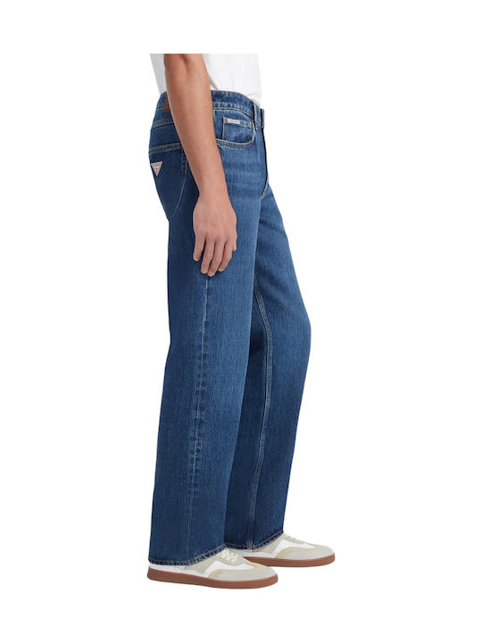 Men's Jeans Pants With Relaxed Straight Fit Blue