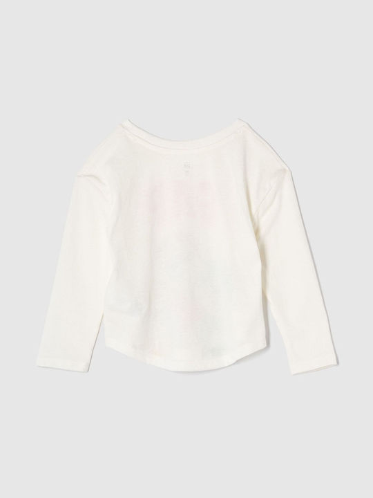 GAP Kids Blouse Long Sleeve ivory frost Graphic