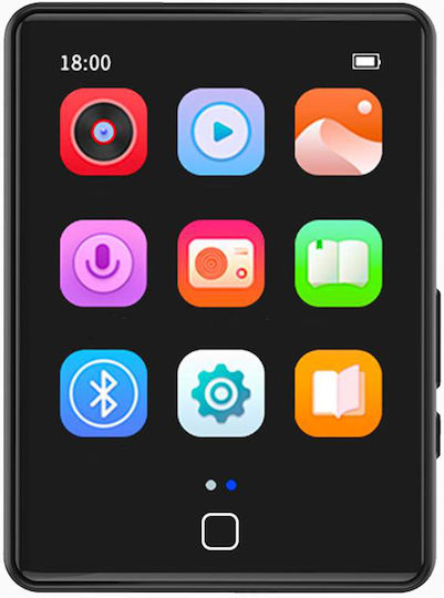 Ruizu MP3 плейър (16GB) с TFT Сензорен Екран 2.8" Черен M20-16GB