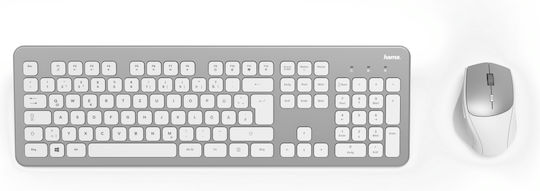 HAMA KMW700 Fără fir Set tastatură și mouse Engleză US Alb