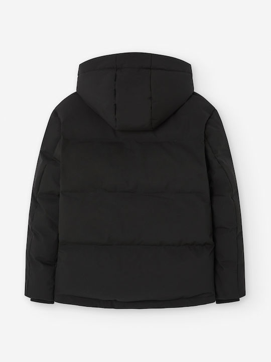 Kids' Parka with Hood Black