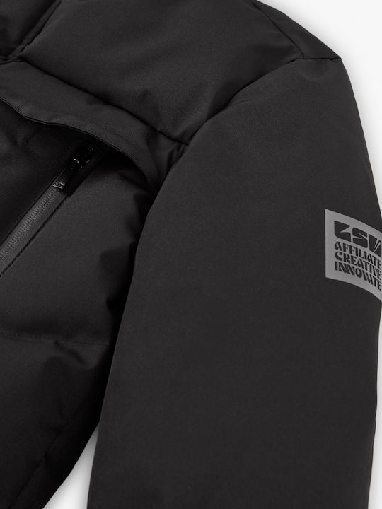 Kids' Parka with Hood Black