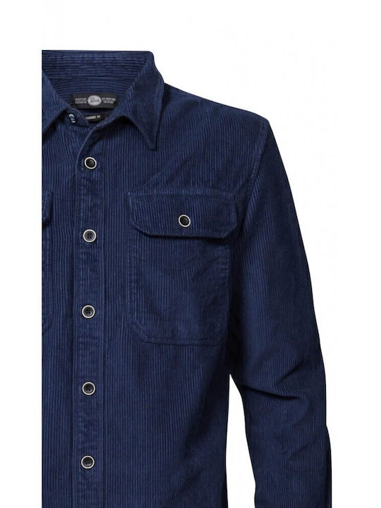Μακρυμάνικo Κοτλέ Overshirt Πετρόλ
