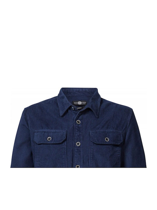 Μακρυμάνικo Κοτλέ Overshirt Πετρόλ
