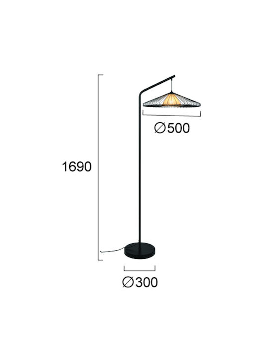 Viokef Floor Lamp Black