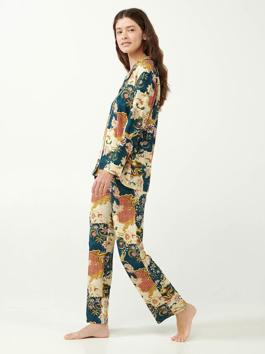 Vamp Winter Damen Pyjama-Set