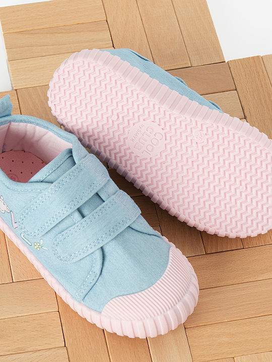 Peppa Pig Παιδικά Sneakers με Σκρατς Μπλε