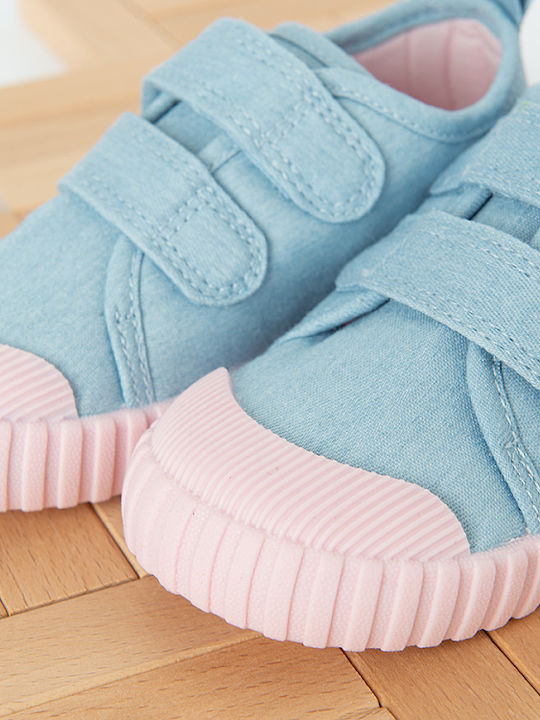 Peppa Pig Παιδικά Sneakers με Σκρατς Μπλε