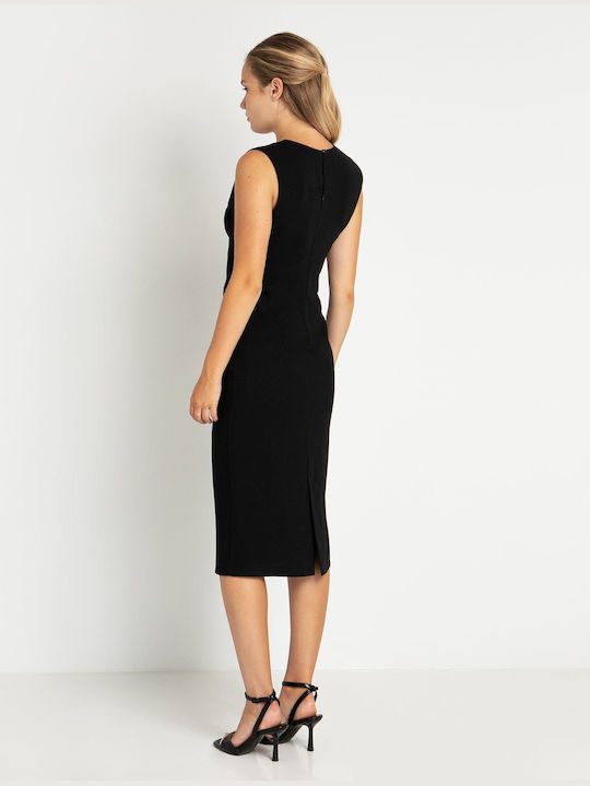 Toi&Moi Midi Dress Black