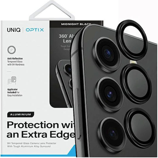 Uniq Optix Προστασία Κάμερας Tempered Glass Μαύρο για το Galaxy S24