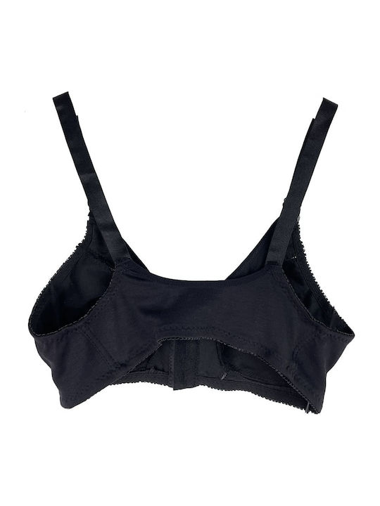 Bra without Padding without Underwire Black