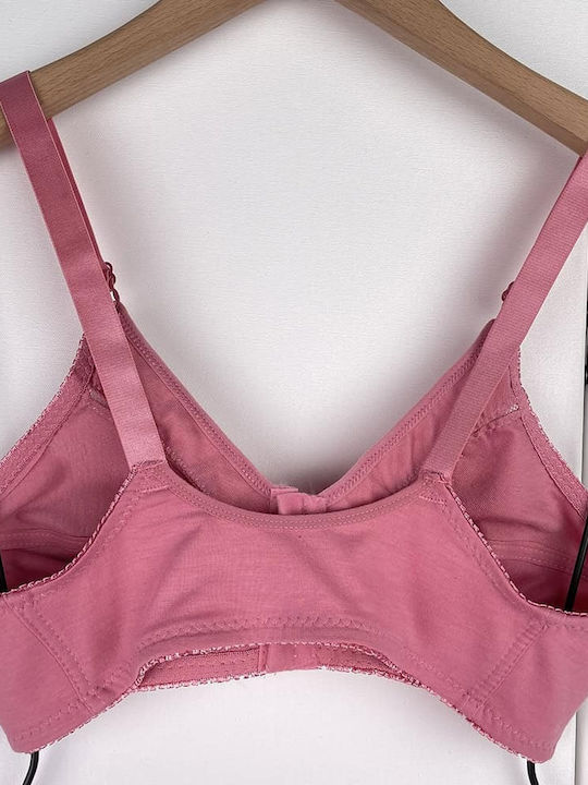 Bra without Padding without Underwire Pink