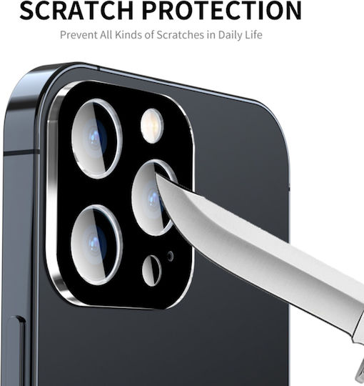 Techsuit Full Protecție Cameră Tempered Glass Black pentru iPhone 15 Pro / 15 Pro Max