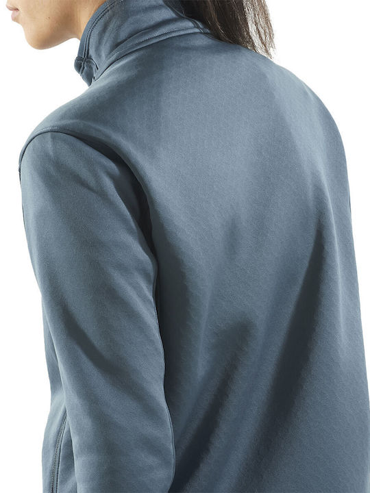 Essential Fleece Γυναικεία Ζακέτα με Φερμουάρ σε Navy Μπλε Χρώμα