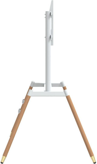 vidaXL 4012167 Suport TV pardoseală până la 86" Alb