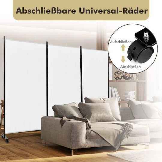 Costway Decorativ Paravan Metalic 262x180cm