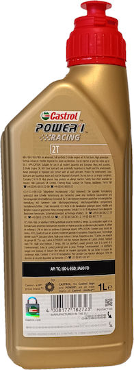 Castrol Power 1 Ultimate 2T Motorcycle Oil for Two-Stroke Engines 1lt