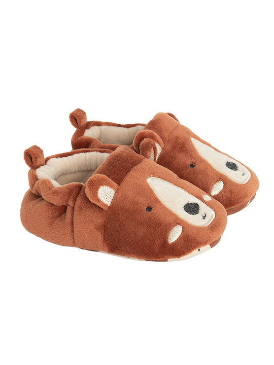 Cool Club Kids Slippers Brown