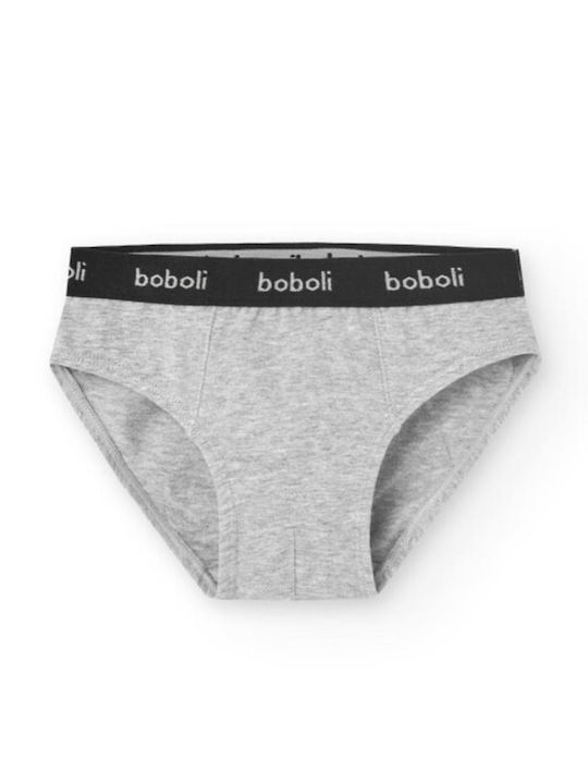 Boboli Παιδικό Σετ με Βρακάκια Grey 3τμχ