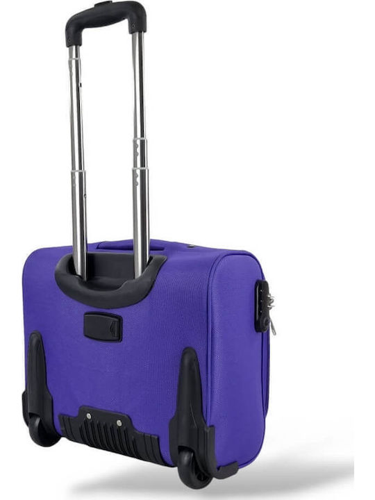 Επαγγελματική Τσάντα Ρόδες 40x35x20 Playbags Collection Tr2206 Μωβ