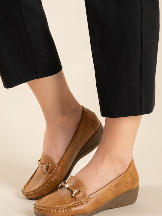 The Shoemart Women's Loafers in Tabac Brown Color