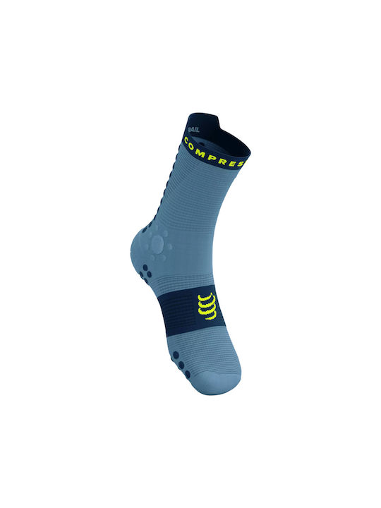 Compressport Racing Laufsocken Blau 1 Paar