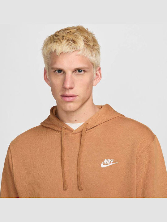 Sportswear Club Sweatshirt With Hood Flax