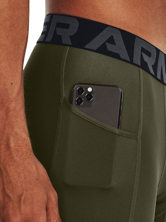 Under Armour Ανδρικό Αθλητικό Κολάν Κοντό Πράσινο
