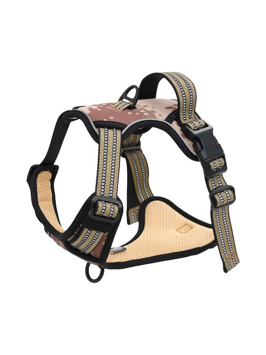 vidaXL Dog Harness Brown Large 4013373