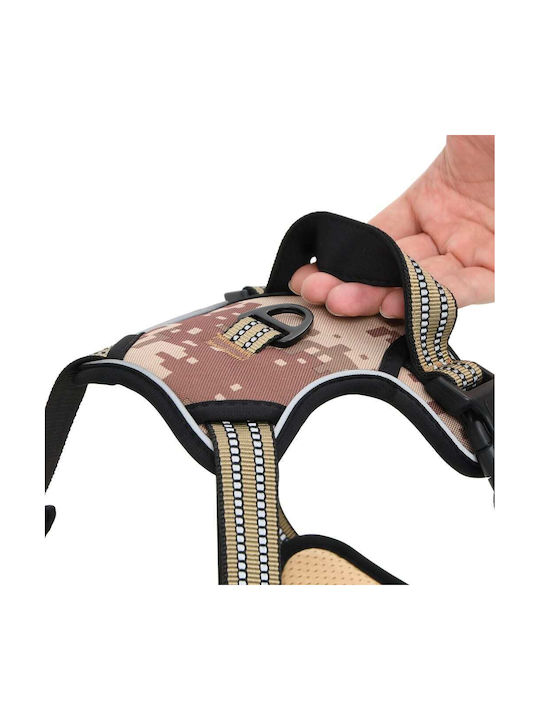 vidaXL Dog Harness Brown Large 4013373