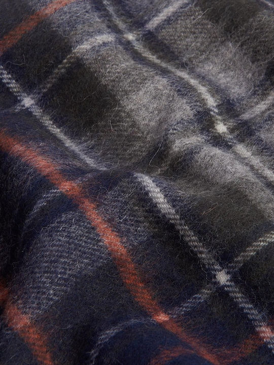 Men's Wool Scarf Navy Blue