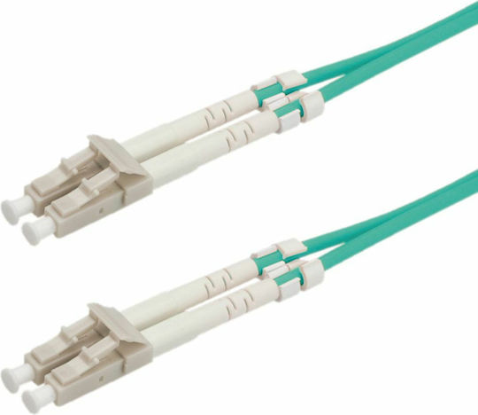 Value Fiber Optic Cable LC-LC 2m Turquoise 1pcs