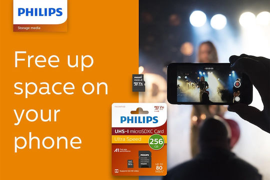 Philips microSDXC 256GB U1 V30 A1 UHS-I mit Adapter