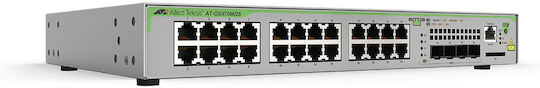 Allied Telesis GS970M/28PS Managed L3 PoE+ Switch with 24 Gigabit (1Gbps) Ethernet Ports and 4 SFP Ports