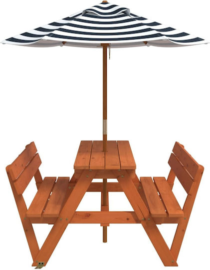 vidaXL Tischchen aus Holz 90x108x54cm. für 3+ Jahre Braun