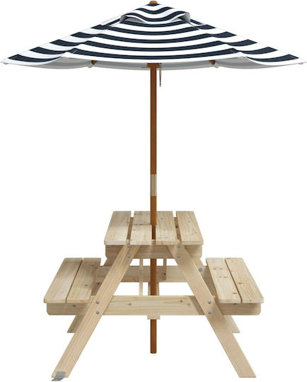vidaXL Table made of Wood 71x79x52cm. for 3+ Years Brown