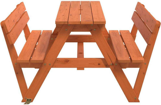 vidaXL Table 90x108x54cm. for 3+ Years Years Brown