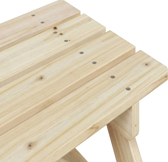 vidaXL Table made of Wood 71x79x52cm. for 3+ Years Brown