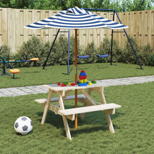 vidaXL Table made of Wood 71x79x52cm. for 3+ Years Brown