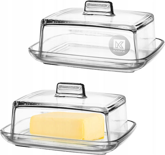 Kadax Glass Butter Dish Lid 2pcs