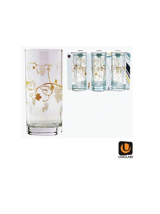 Uniglass Set of Glasses Water made of Glass 6pcs