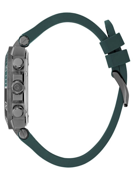 Guess Men's Watch 44mm Battery with Green Rubber Strap